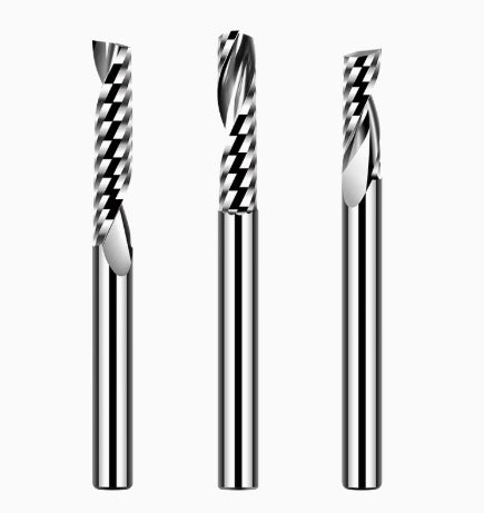 6034 Imported single-flute spiral milling cutter 3.175 PVC acrylic milling cutter for aluminum tungsten steel right-handed advertising engraving machine cutting tool Shandong Denso Pricision Tools Co.,Ltd.